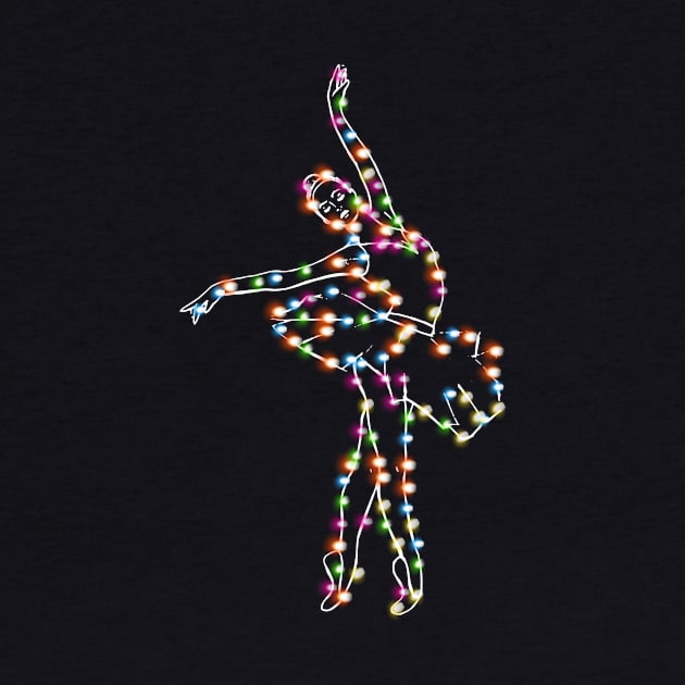 Ballet Christmas Lights Balerina Xmas Gift For Dancer by EduardjoxgJoxgkozlov